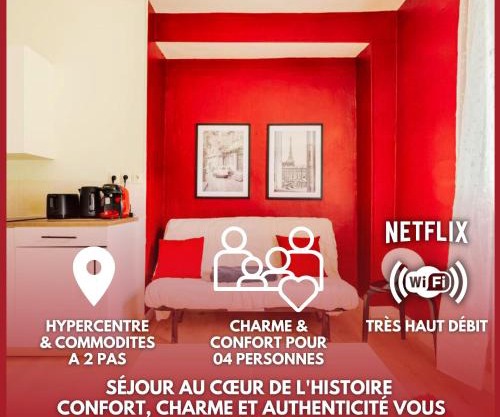 Château Rubis T2 hypercentre historique au pied du château