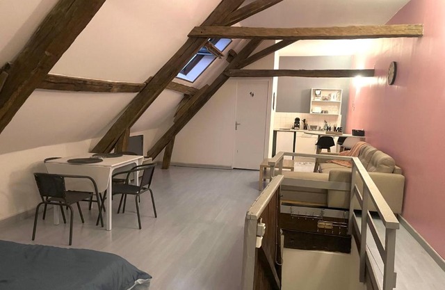 Chablis: grand studio en plein centre ville