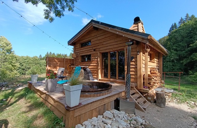 Chalet Mobile Insolite "licorne" Pleine Nature Bain Nordique et Sauna Privatif