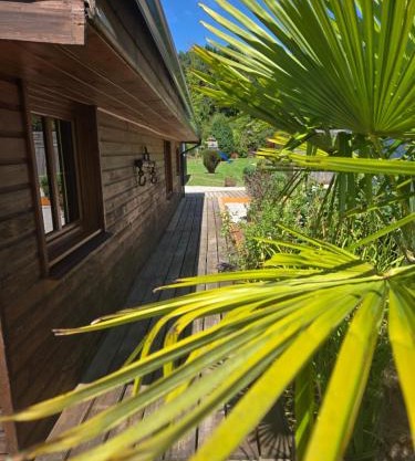 Chalet piscine chauffée et couverte