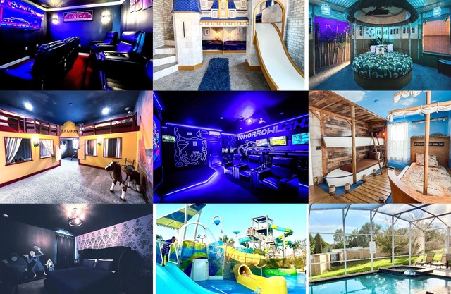 ✨ChampionsGate -SOUTH facing POOL&SPA, 2 FREE WATERPARKS! 8 themed spaces!
