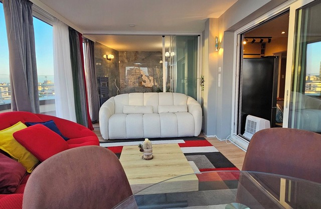 Charming 2-bedroom apartment with big Terrace , view of Eiffel Tower and Paris