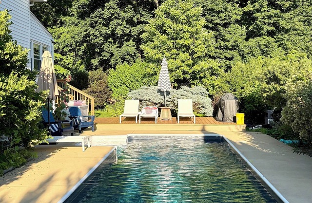 Charming Contemporary Home with Lap Pool and fully enclosed yard