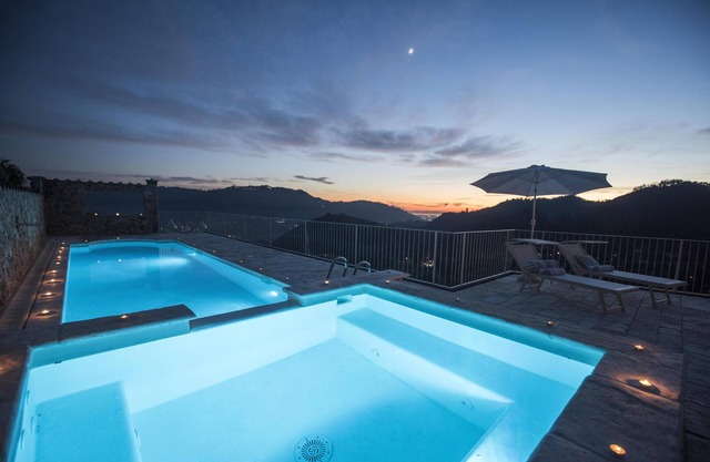 Charming farmhouse in the hills with private pool, sea view, dream panorama