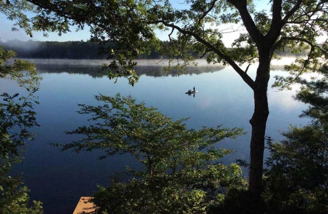 Charming lake front colonial house in Mashpee Cape Cod