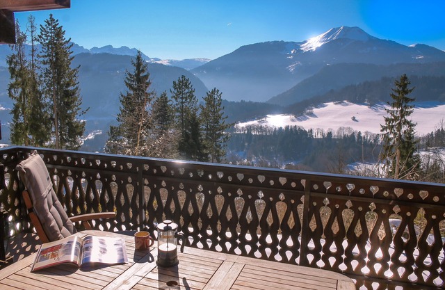 Charming lux chalet, views comfort escape, Samoens Valley, peaceful log fire