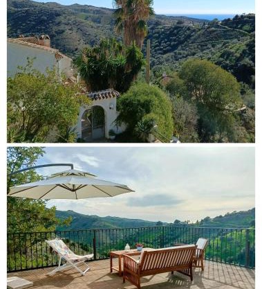 Charming Spanish Style Cottage with Nature and Sea View, Near Malaga