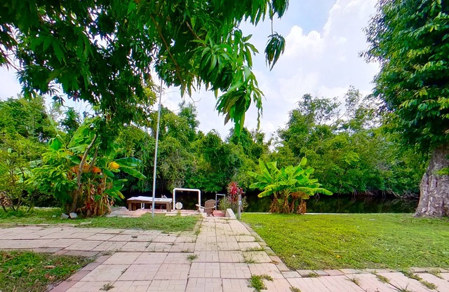 Charming waterfront home with firepit, central AC, W/D, & dog-friendly