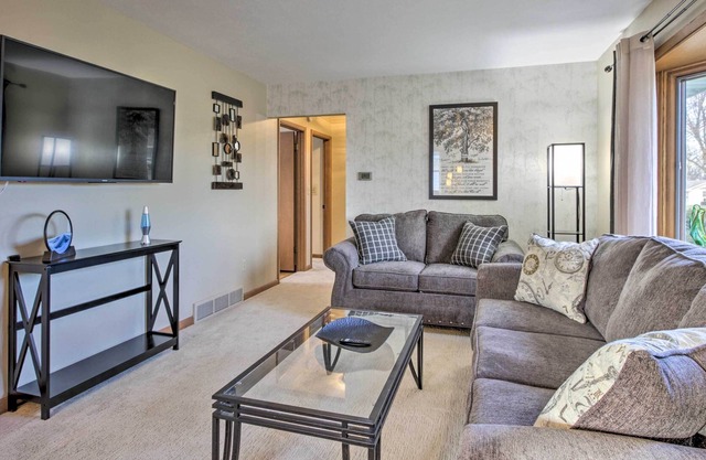 Cheerful Rochester Retreat w/ Yard & Workout Room!