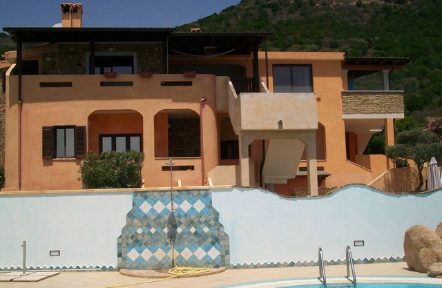 CHIA house villa stunning sea view terrace, swimming pool, wi fi free