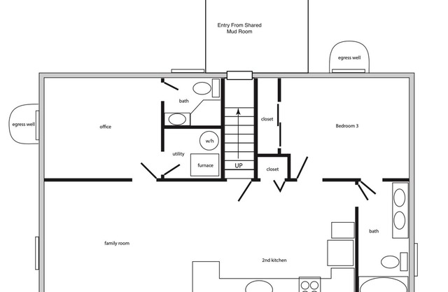 Chic 2 br 2 ba Basement unit with WiFi, AC in Barnum West near Sloan Lake Balmar