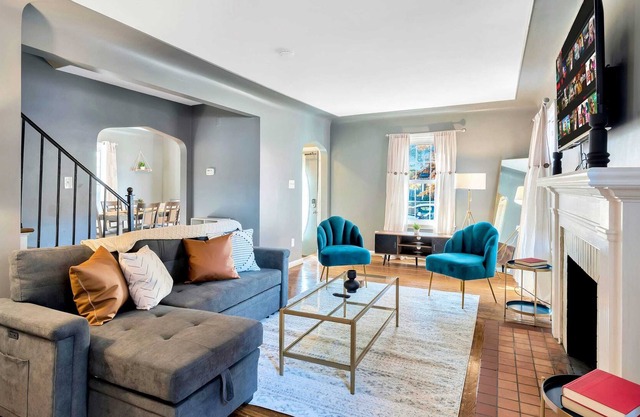 Chic 2-Story Brick House w/ Office Space