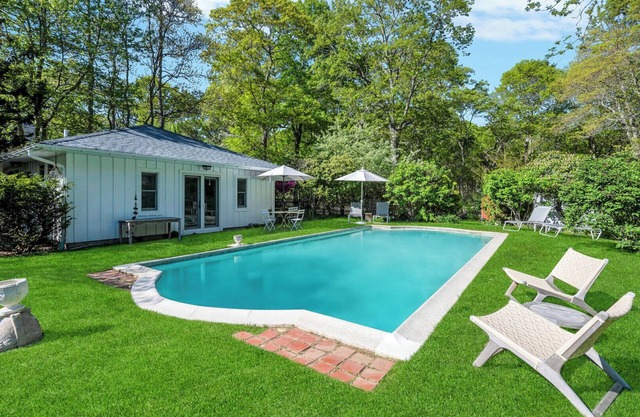 Chic Coastal Farmhouse with Private Pool, Steps from the Water Your.
