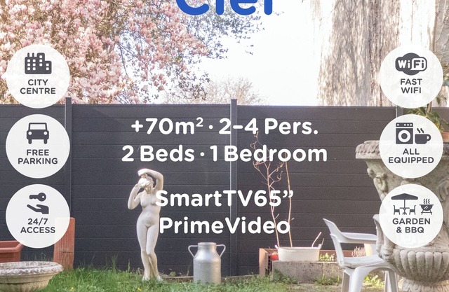 Ciel - Cosy Comfy 2Bed +70m² Central FastWiFi SmartTV65" PrimeVideo BBQ
