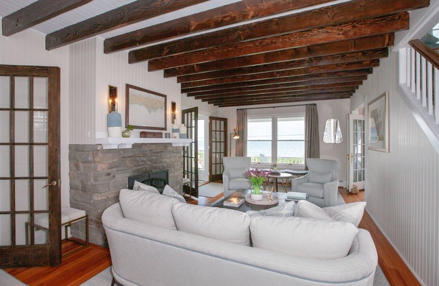 Classic Updated Beachfront Beauty with Stunning Waterviews and Private Beach
