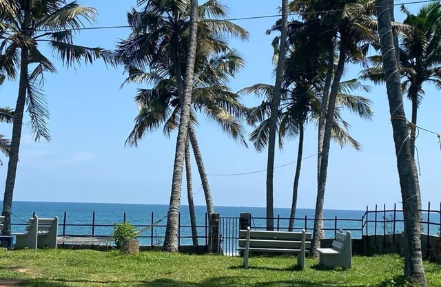 Cliff beach chalet with private beach access near Varkala.n