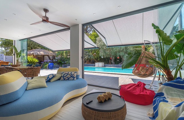 CONTEMPORARY VILLA D ARCHITECT terrace pool surrounded by peaceful olive trees