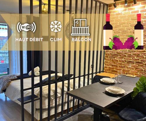 Cosy Roc - Wifi, Balcon, TV, Clim, Équipé