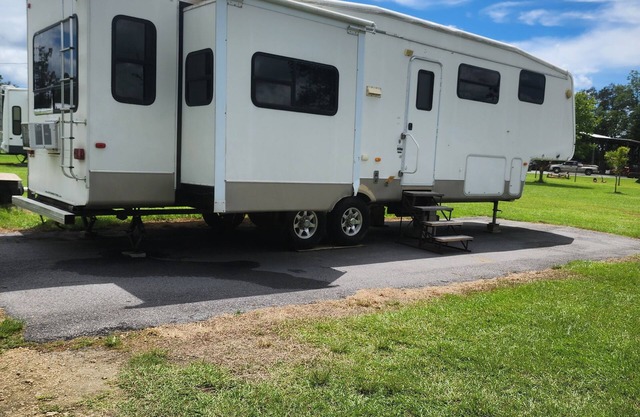 Cougar RV in beautiful camp ground.