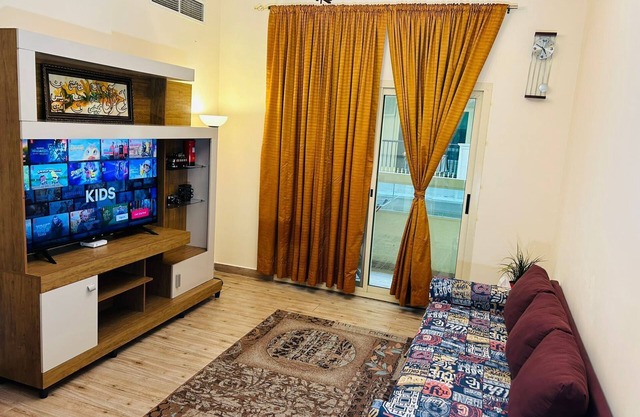 Cozy 2-bedroom apartment in charming Sharjah with AC