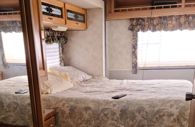 Cozy and private with electric fireplace