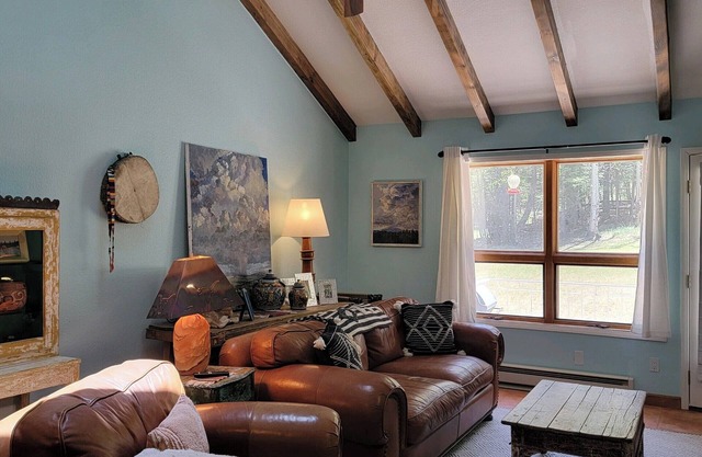 Cozy Condo for 6 with wooded back patio & grill. 1 mile to town square.