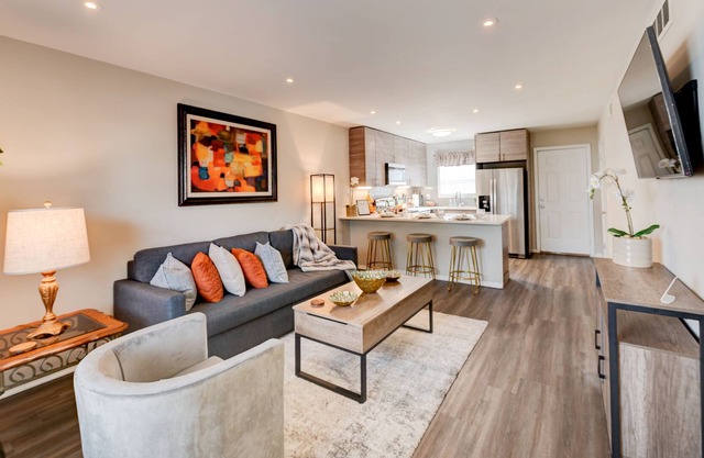 Cozy King Bed w/ comfortable sleeper sofa and “Free Parking” awaits you!