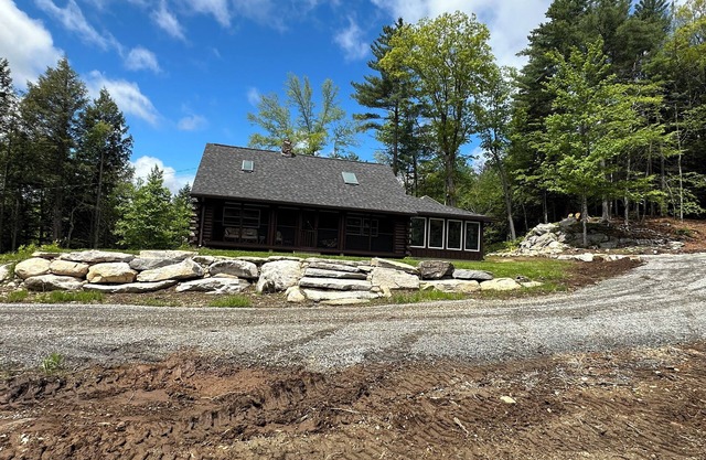 Cozy Modern 4 Bedroom Log Cabin on 45 Secluded Acres in the Berkshires