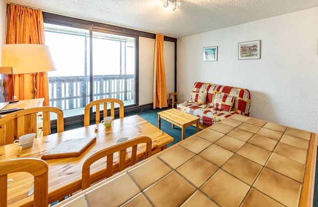 Cozy studio at the foot of the slopes with balcony, for 4, fully equipped