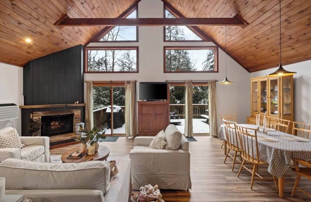 Cozy two-story cabin in woods of Southern Vermont