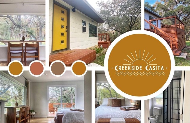 Creekside Casita nestled in the Texas Hill Country