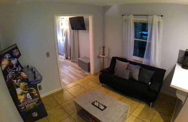Creekside oasis with movie room