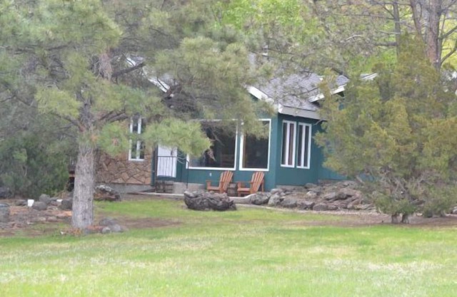 Creekworks Cabin- Wapiti Valley, surrounded by trees with creek access