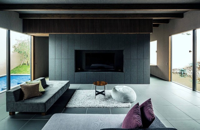Curtainless open space BLUE BLACK A luxurious /Karatsu Saga