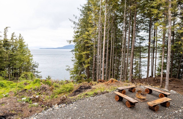 Custom built home boasting views of Clover Passage