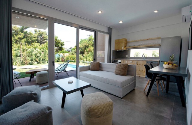 Dazzling Thasos Villa | Villa Fana | 2 Bedrooms | Private Outdoor Swimming Pool Surrounded by a Spacious Private Garden | Furnished Balcony and Terrace | Rachoni, Skala Rachoniou