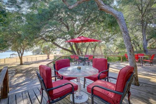 Deck and Cliffside Belton Lake Views Temple Retreat