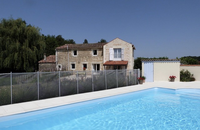 Delightful Moulin with Private Heated Saltwater Pool, WiFi, 20 mins from coast