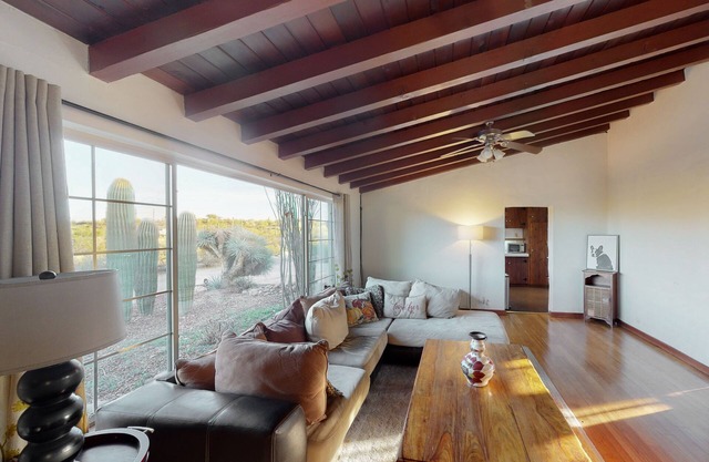 Dog-friendly home + casita with mountain views, covered patio, AC, & 2 W/Ds