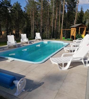 Domek Aleksander z basenem, banią ruską i sauną