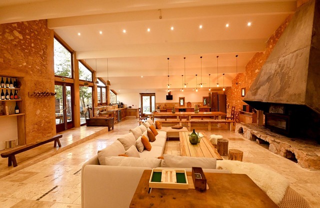 eco-lodge with natural swimming pool