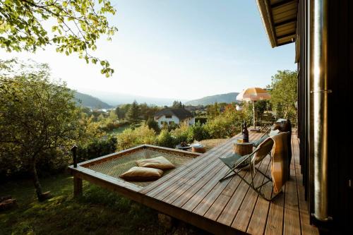 Ecolodge Acmé Jacuzzi vue lac