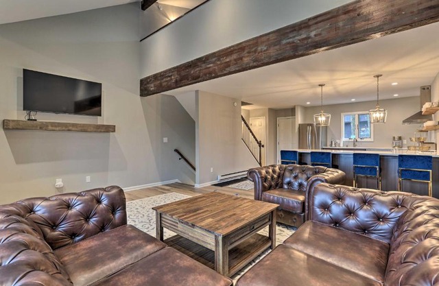 Elegant Ski-InandSki-Out Tannersville Townhome!