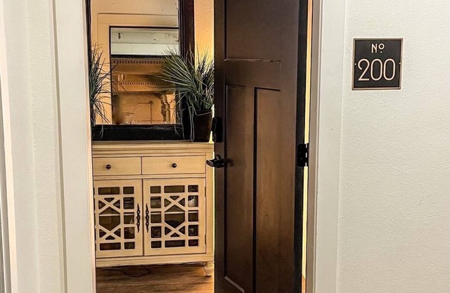 Elegant two bedroom/one bath loft, location on the second floor of Katy Depot.