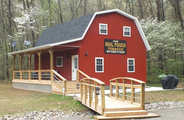 Enjoy a Secluded Amish-Built Cabin with Pond & Firepit on 6 Private Acres