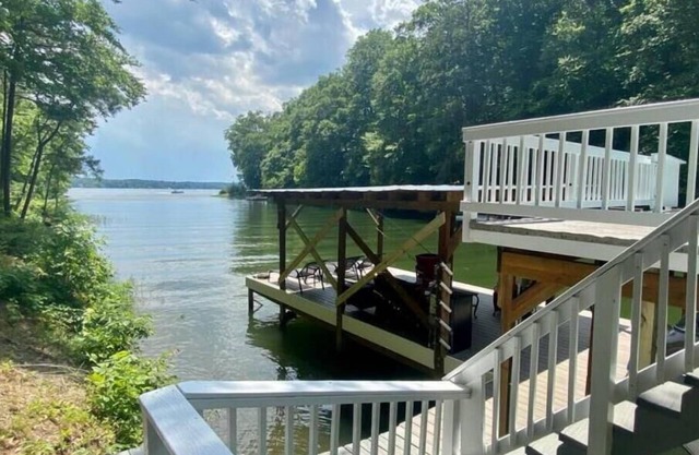 Enjoy Lake Gaston with our private dock and deep water. Available August 18-28
