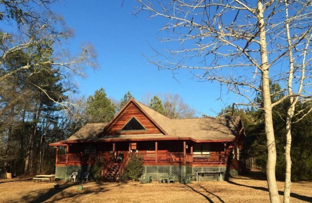 #Enjoy our Cabin on 4 acres with a private lake on a serene woodsy setting.