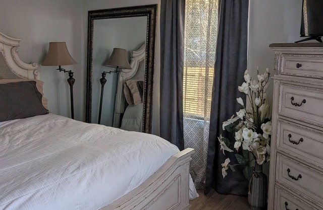 Entire house, carport private yard with deck fully furnished with all essentials