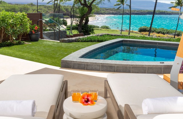 Epic Unit XMAS 20-27 AVAIL-Step onto Hapuna Beach from Lage Lanai w/Plunge Pool