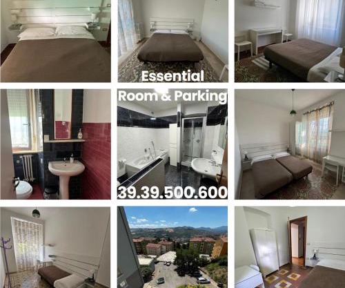 ESSENTIAL ROOM & PARKING in Centro Città con Parcheggio Privato e WIFI